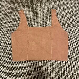 House of Harlow 1960 Tan Crop Top